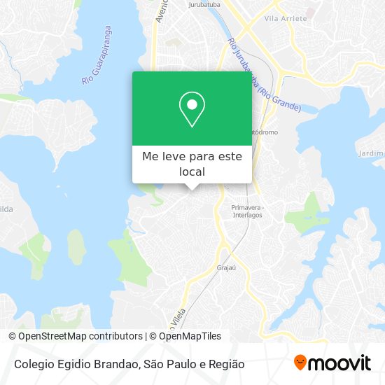 Colegio Egidio Brandao mapa