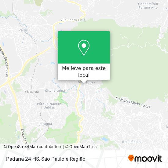 Padaria 24 HS mapa