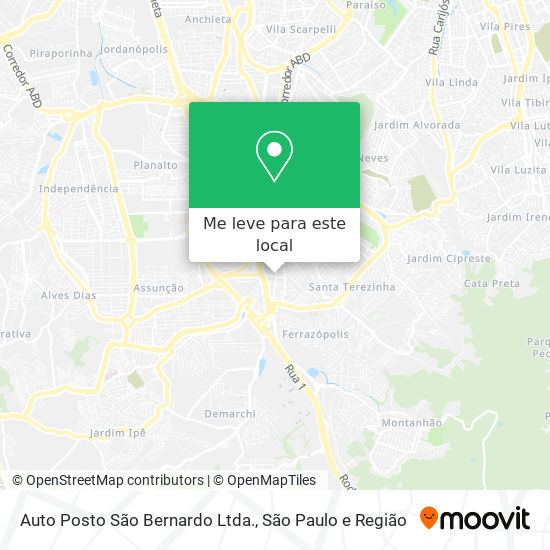 Auto Posto São Bernardo Ltda. mapa