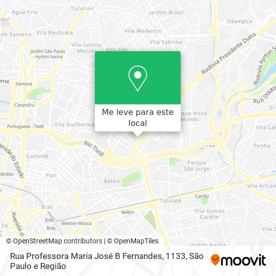 Rua Professora Maria José B Fernandes, 1133 mapa