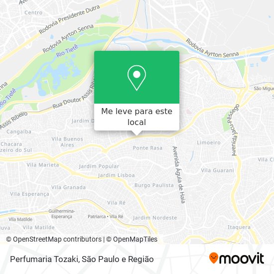 Perfumaria Tozaki mapa
