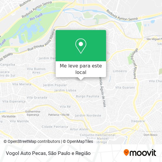 Vogol Auto Pecas mapa