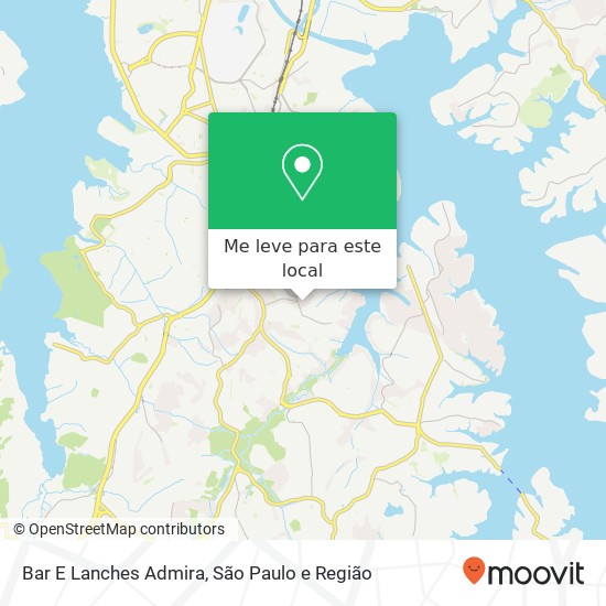 Bar E Lanches Admira, Rua Honório Prado, 78 Grajau São Paulo-SP 04848-020 mapa