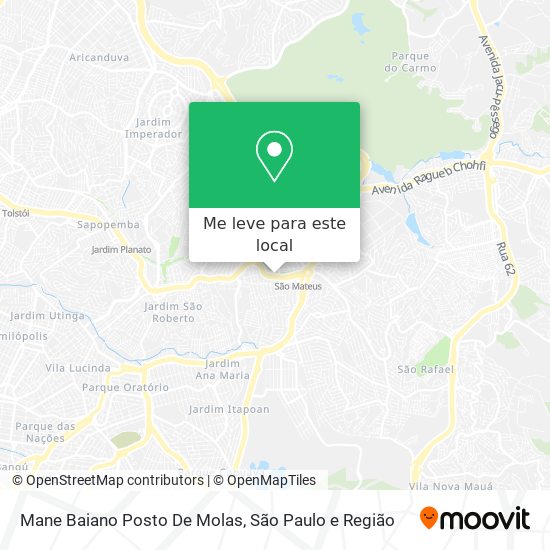 Mane Baiano Posto De Molas mapa