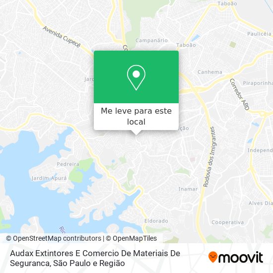 Audax Extintores E Comercio De Materiais De Seguranca mapa