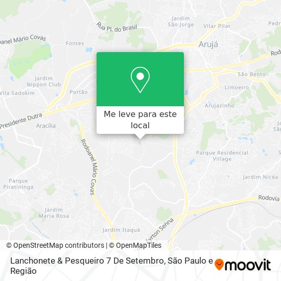 Lanchonete & Pesqueiro 7 De Setembro mapa