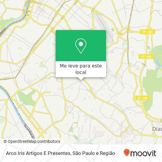 Arco Iris Artigos E Presentes, Avenida Cupecê, 1285 Cidade Ademar São Paulo-SP 04366-000 mapa