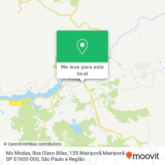 Ms Modas, Rua Olavo Bilac, 135 Mairiporã Mairiporã-SP 07600-000 mapa