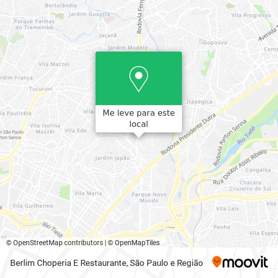 Berlim Choperia E Restaurante mapa