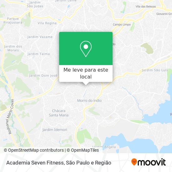 Academia Seven Fitness mapa