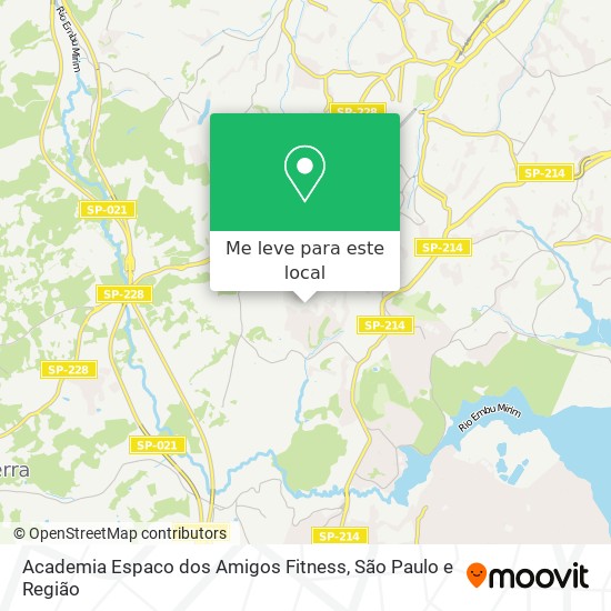 Academia Espaco dos Amigos Fitness mapa