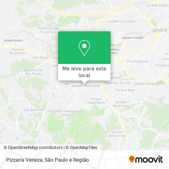 Pizzaria Veneza mapa