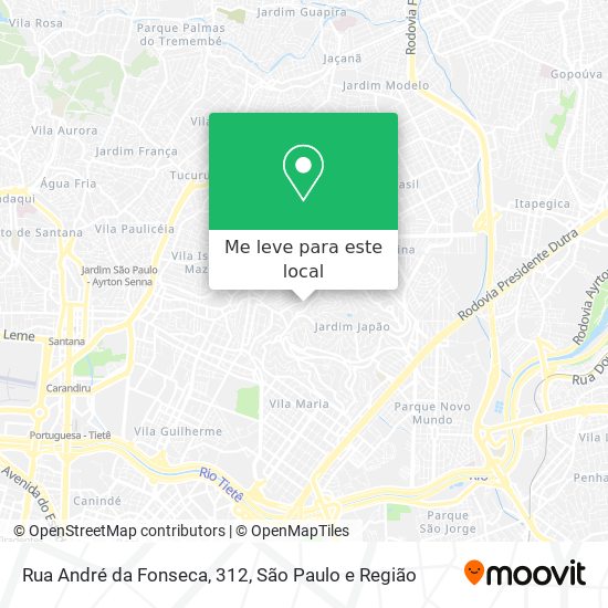 Rua André da Fonseca, 312 mapa