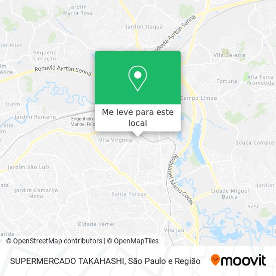 SUPERMERCADO TAKAHASHI mapa