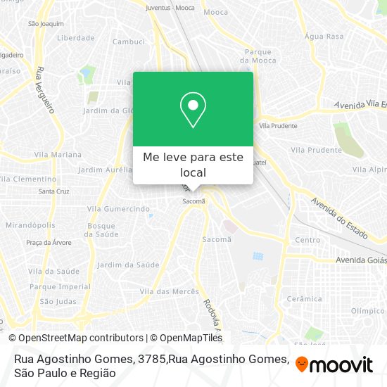 Rua Agostinho Gomes, 3785,Rua Agostinho Gomes mapa
