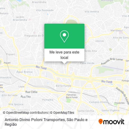 Antonio Divino Poloni Transportes mapa