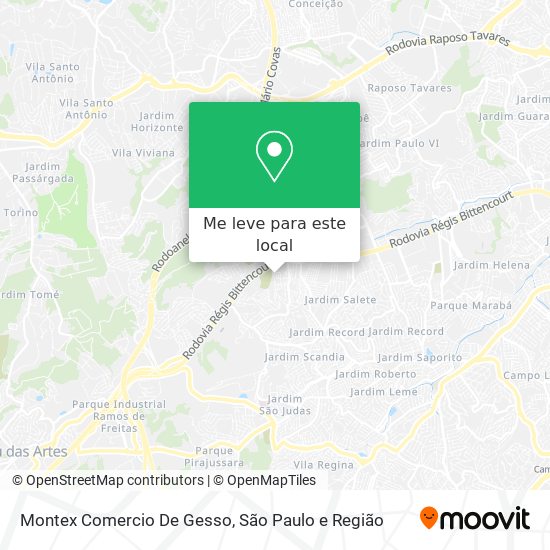 Montex Comercio De Gesso mapa