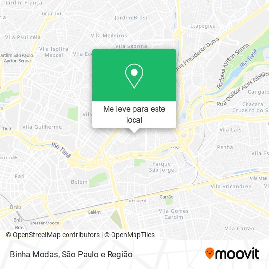 Binha Modas mapa