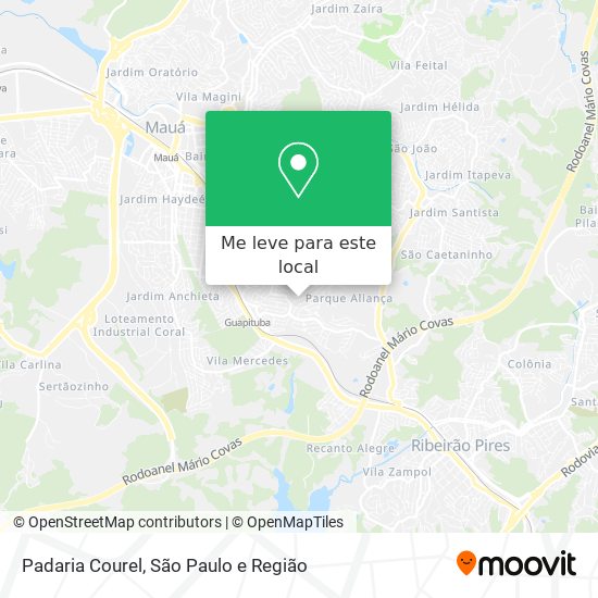 Padaria Courel mapa