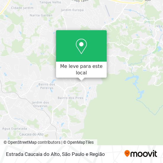 Estrada Caucaia do Alto mapa