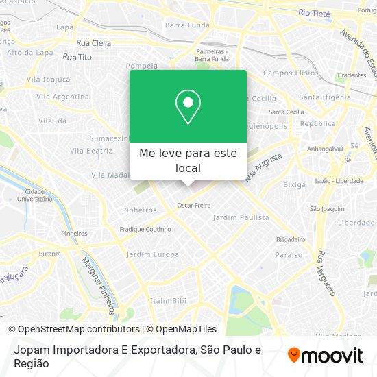 Jopam Importadora E Exportadora mapa