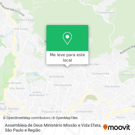 Assembleia de Deus Ministério Missão e Vida Efata mapa