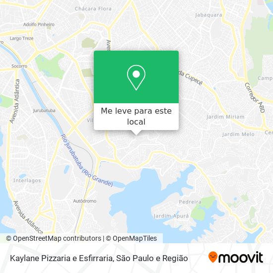 Kaylane Pizzaria e Esfirraria mapa