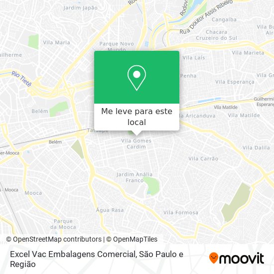 Excel Vac Embalagens Comercial mapa