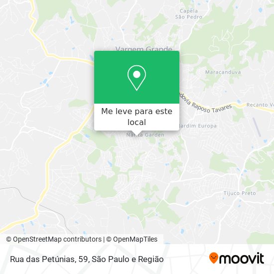 Rua das Petúnias, 59 mapa