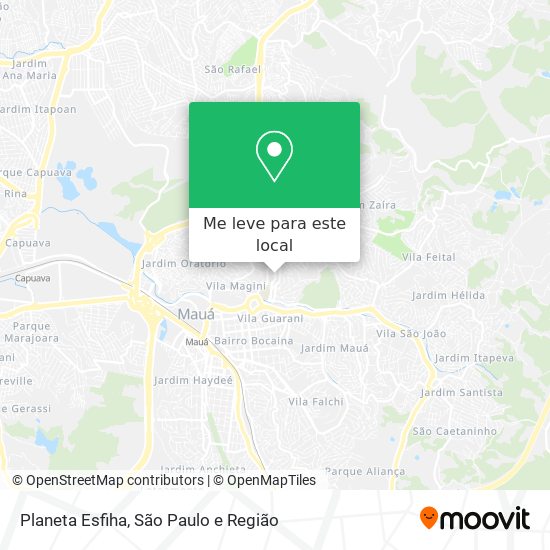 Planeta Esfiha mapa