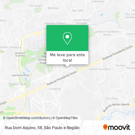 Rua Dom Aquino, 58 mapa