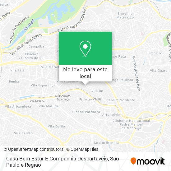Casa Bem Estar E Companhia Descartaveis mapa