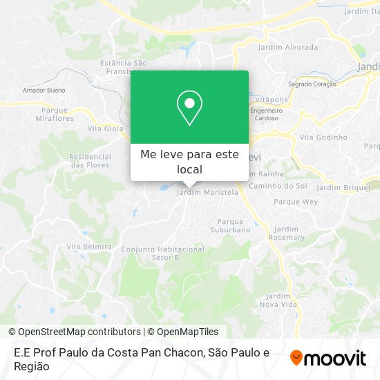 E.E Prof Paulo da Costa Pan Chacon mapa