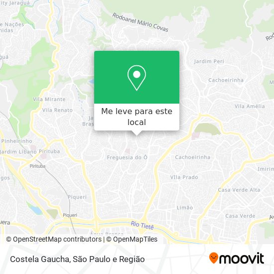 Costela Gaucha mapa