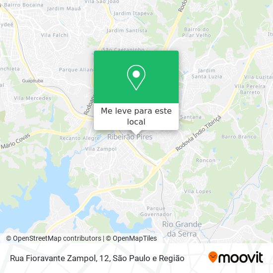 Rua Fioravante Zampol, 12 mapa