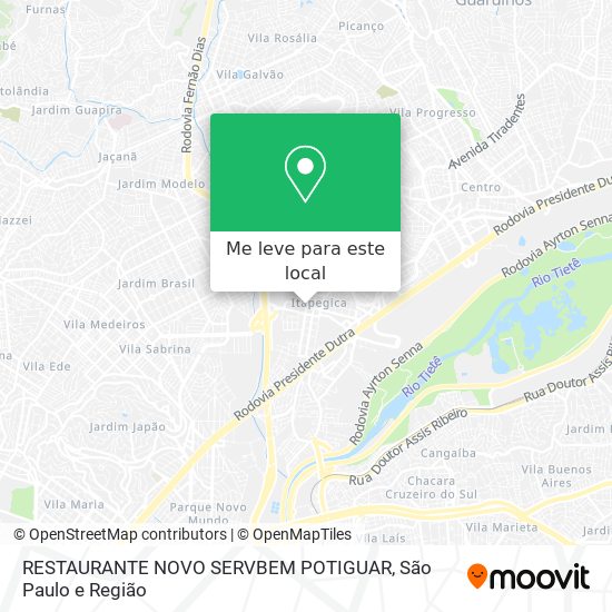 RESTAURANTE NOVO SERVBEM POTIGUAR mapa