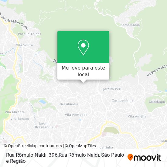 Rua Rômulo Naldi, 396,Rua Rômulo Naldi mapa