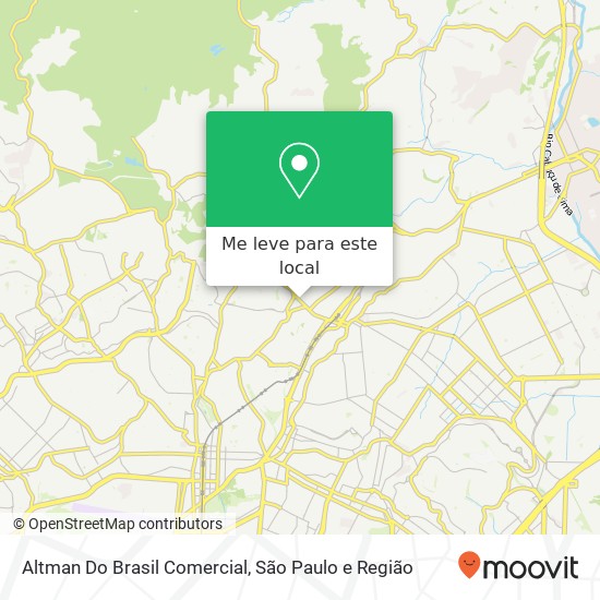 Altman Do Brasil Comercial, Avenida Tucuruvi, 141 Tucuruvi São Paulo-SP 02305-000 mapa