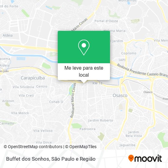 Buffet dos Sonhos mapa