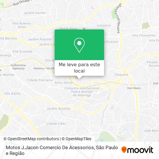 Motos J.Jacon Comercio De Acessorios mapa