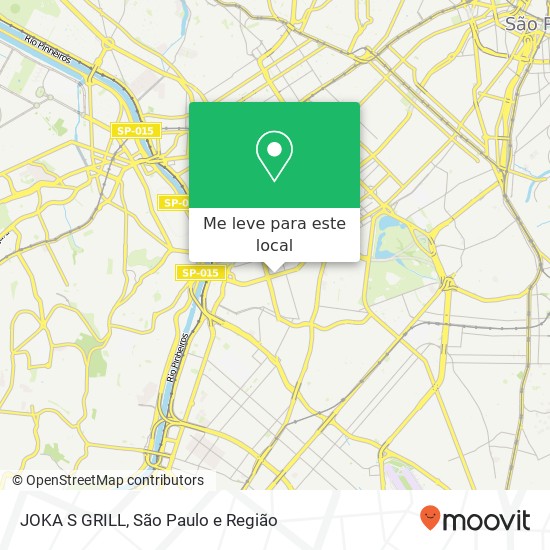 JOKA S GRILL, Avenida Presidente Juscelino Kubitschek Itaim Bibi São Paulo-SP 04543-000 mapa