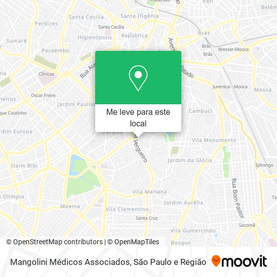 Mangolini Médicos Associados mapa