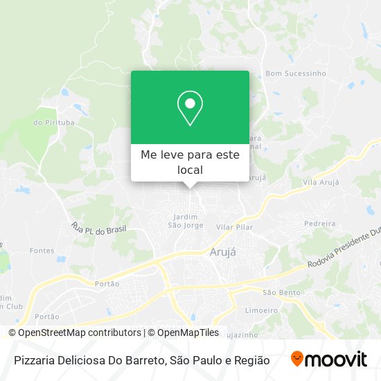 Pizzaria Deliciosa Do Barreto mapa