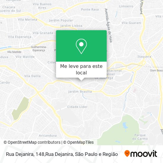 Rua Dejanira, 148,Rua Dejanira mapa