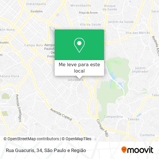 Rua Guacuris, 34 mapa