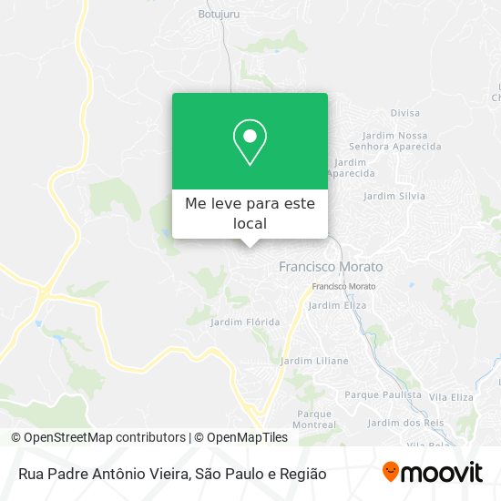 Rua Padre Antônio Vieira mapa