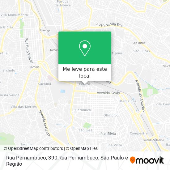 Rua Pernambuco, 390,Rua Pernambuco mapa