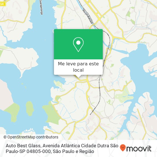 Auto Best Glass, Avenida Atlântica Cidade Dutra São Paulo-SP 04805-000 mapa