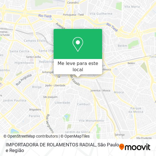 IMPORTADORA DE ROLAMENTOS RADIAL mapa