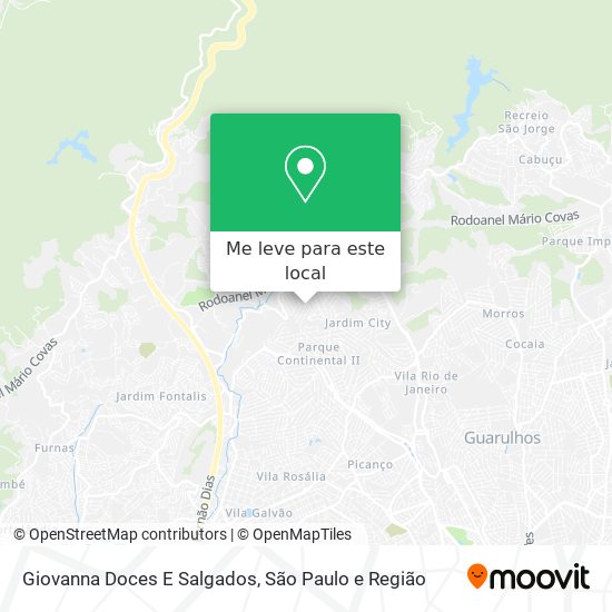 Giovanna Doces E Salgados mapa